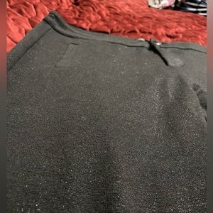 Black Shimmer Stretchy Skinny Pants